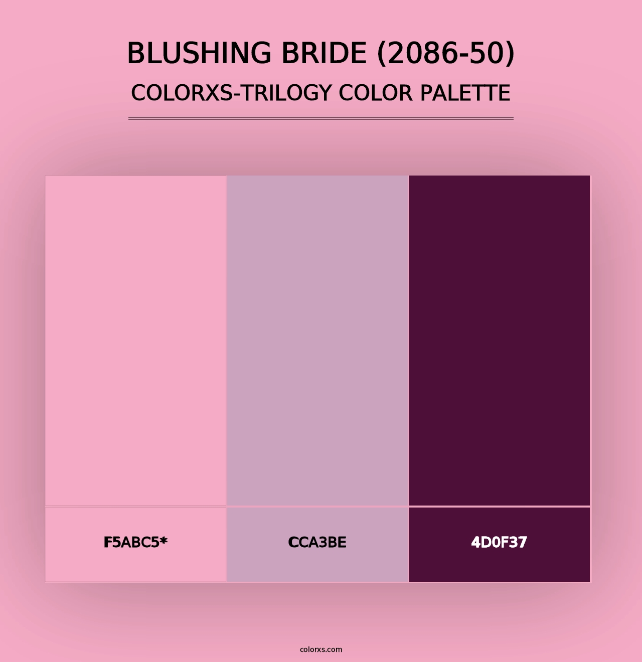 Blushing Bride (2086-50) - Colorxs Trilogy Palette