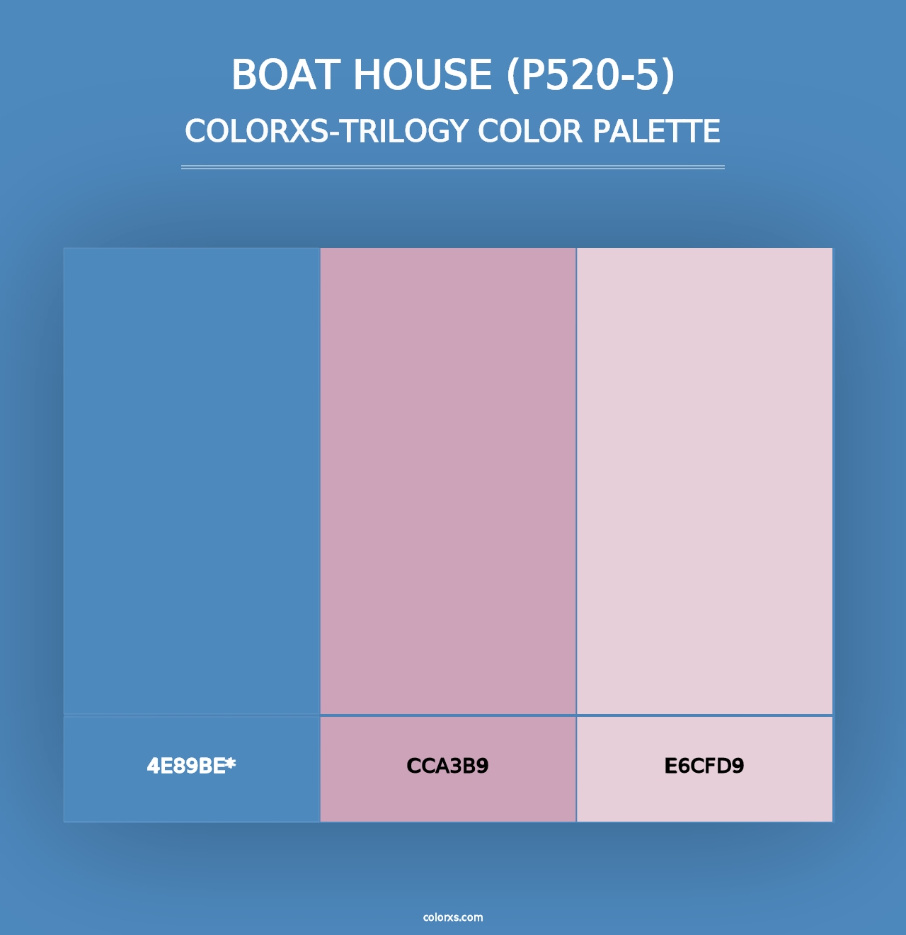 Boat House (P520-5) - Colorxs Trilogy Palette