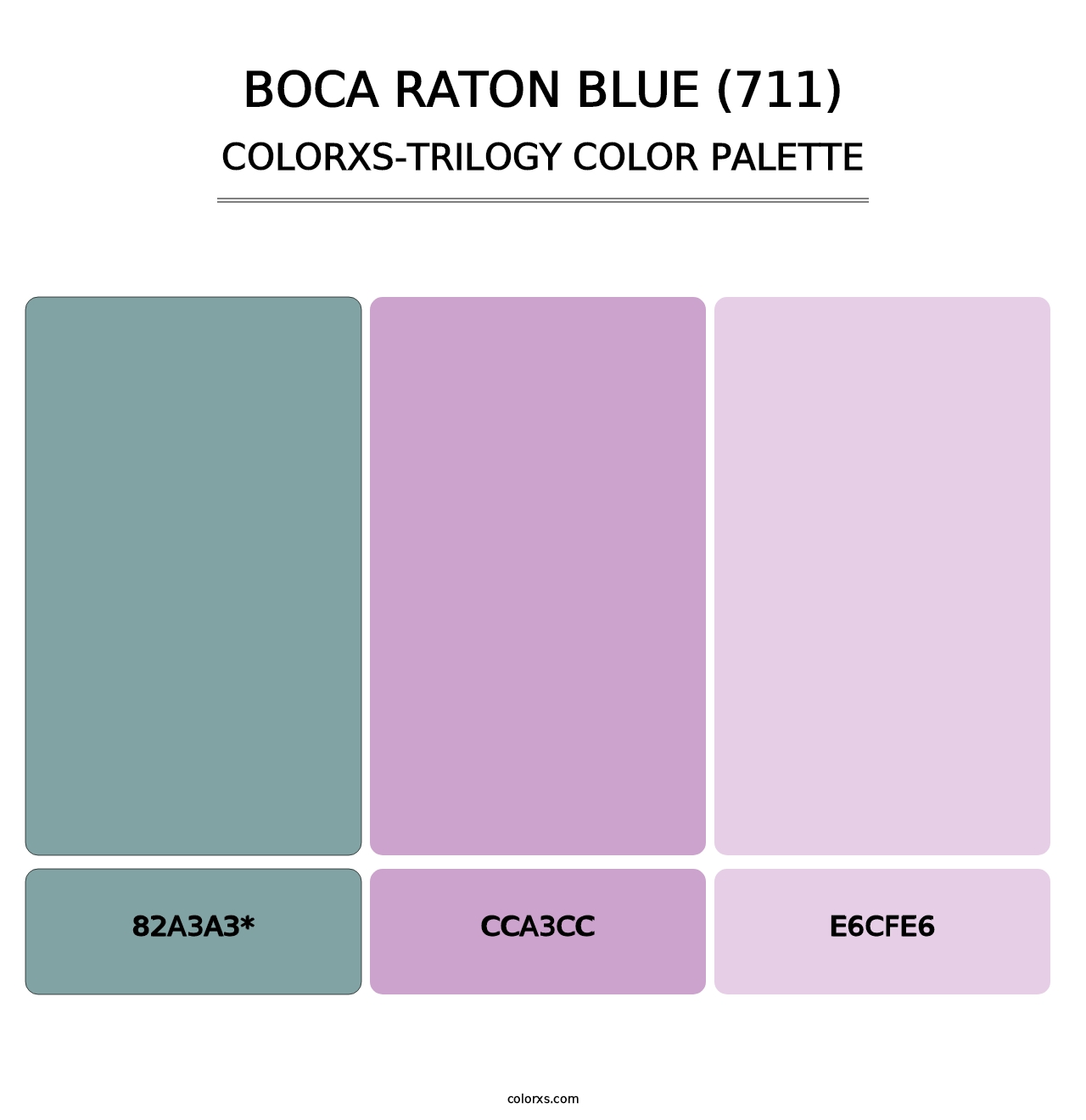 Boca Raton Blue (711) - Colorxs Trilogy Palette