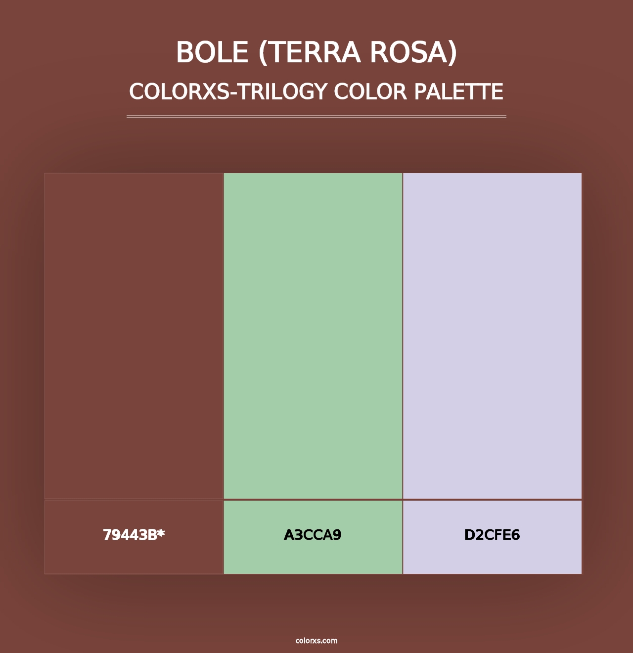 Bole (Terra Rosa) - Colorxs Trilogy Palette