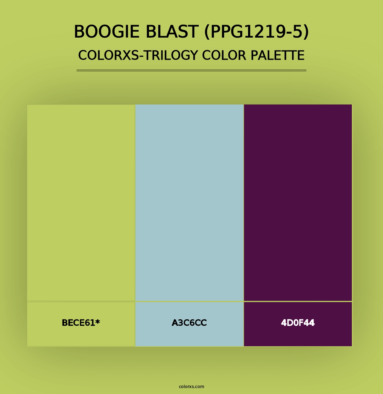 Boogie Blast (PPG1219-5) - Colorxs Trilogy Palette