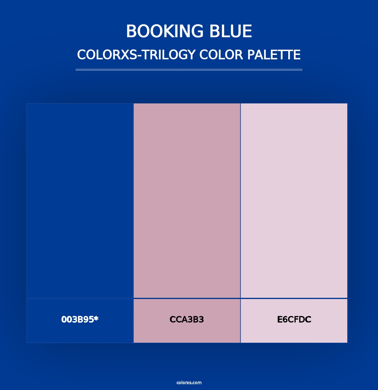 Booking Blue - Colorxs Trilogy Palette