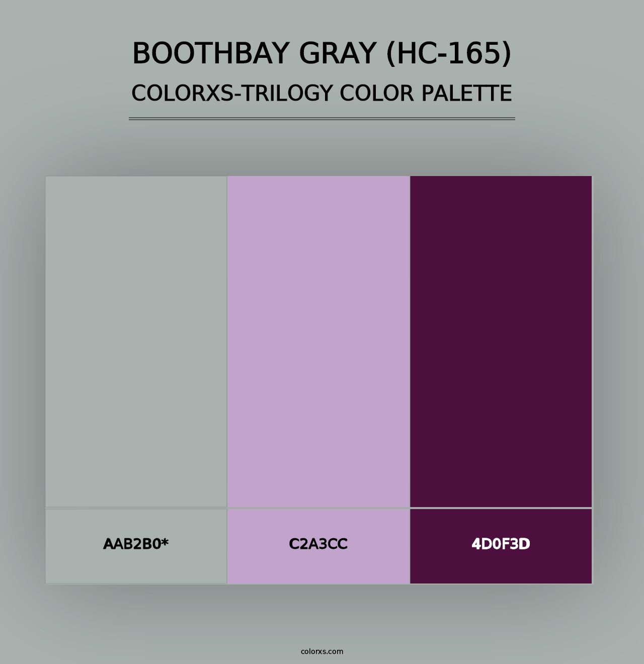 Boothbay Gray (HC-165) - Colorxs Trilogy Palette