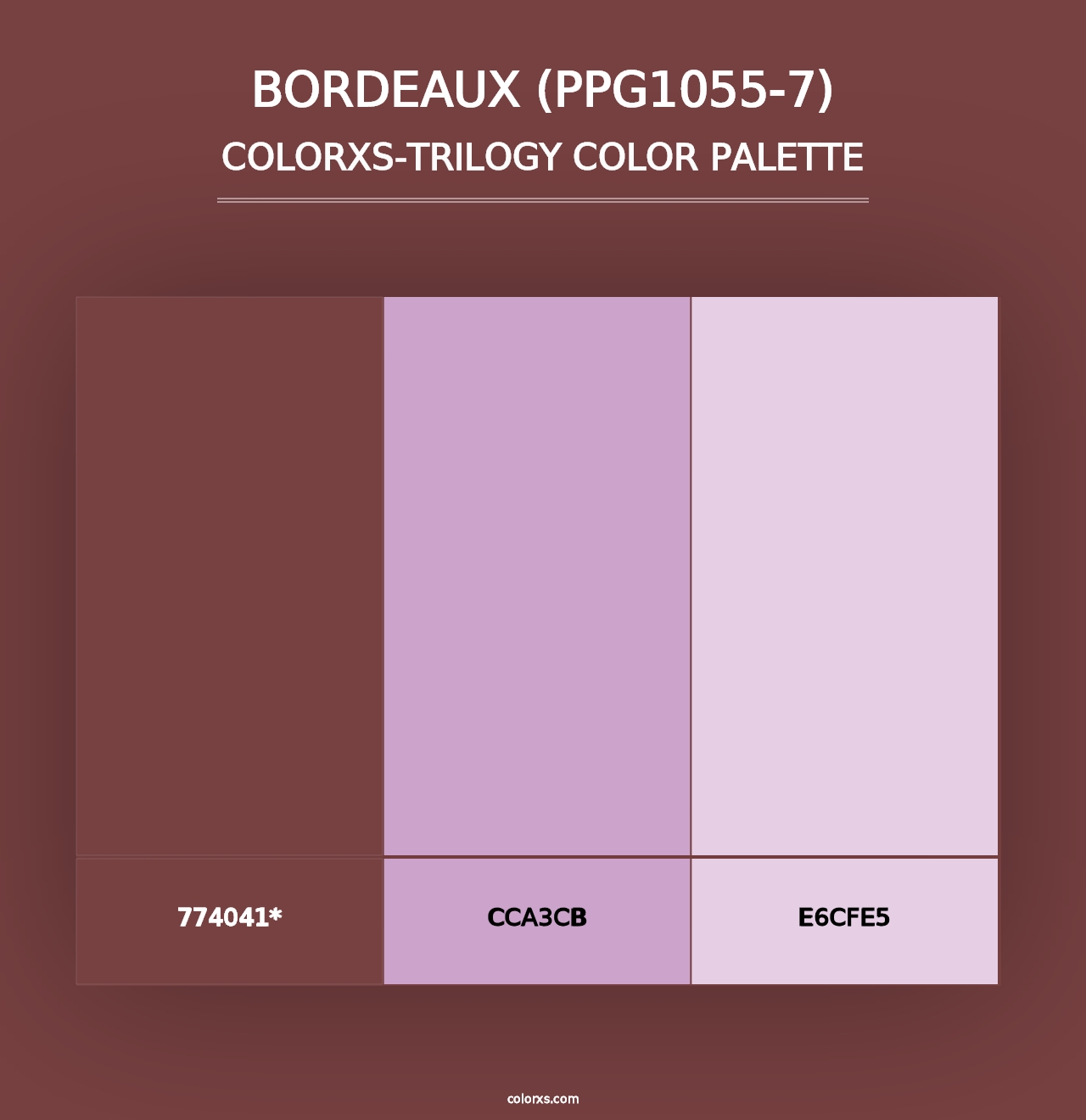 Bordeaux (PPG1055-7) - Colorxs Trilogy Palette