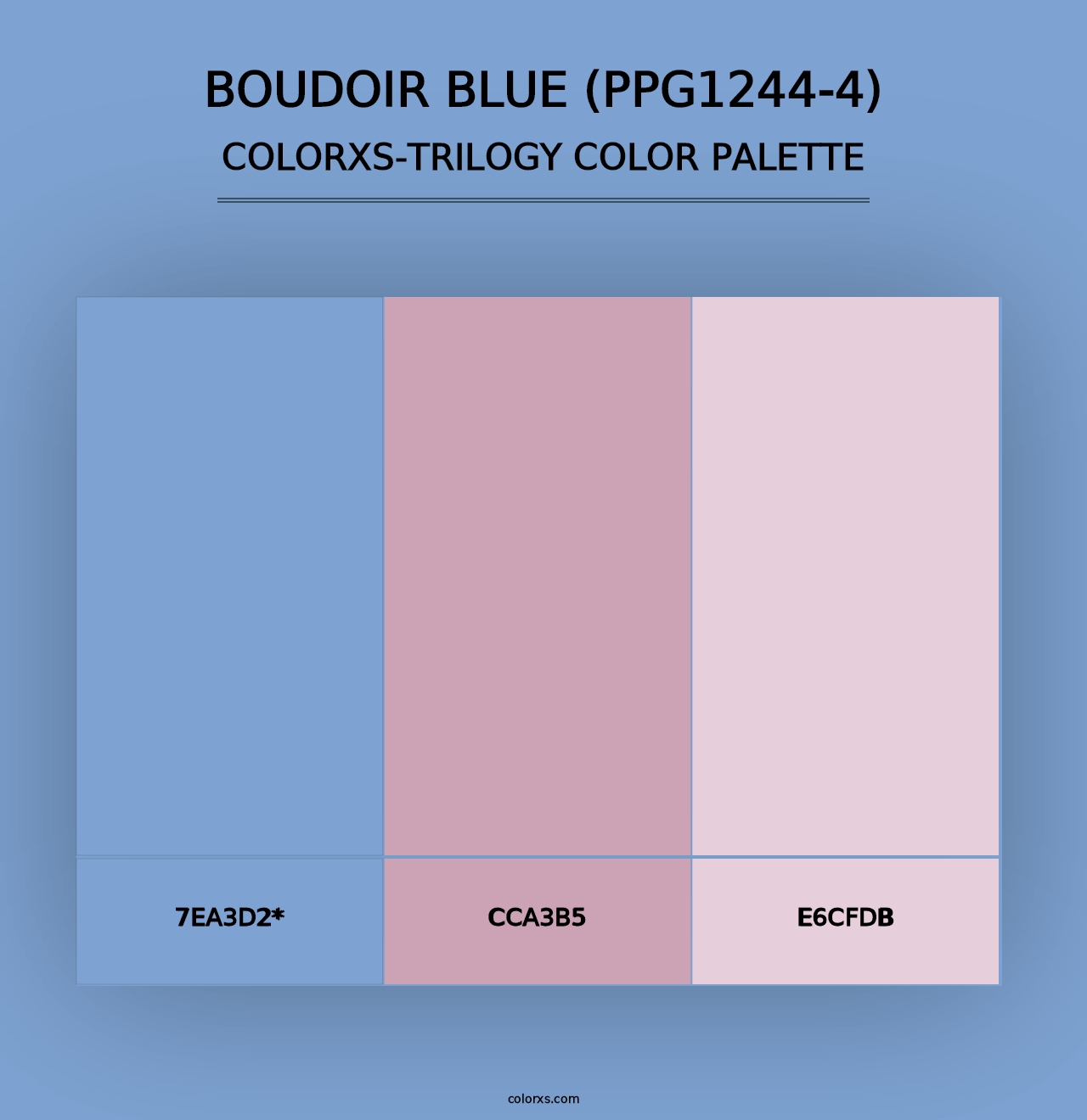 Boudoir Blue (PPG1244-4) - Colorxs Trilogy Palette