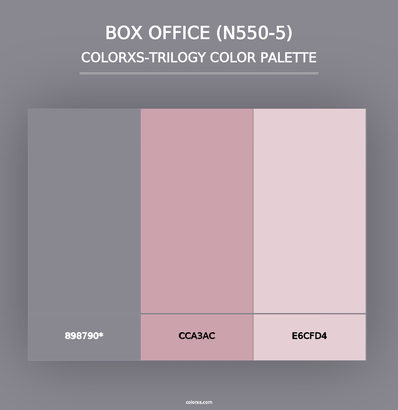 Box Office (N550-5) - Colorxs Trilogy Palette