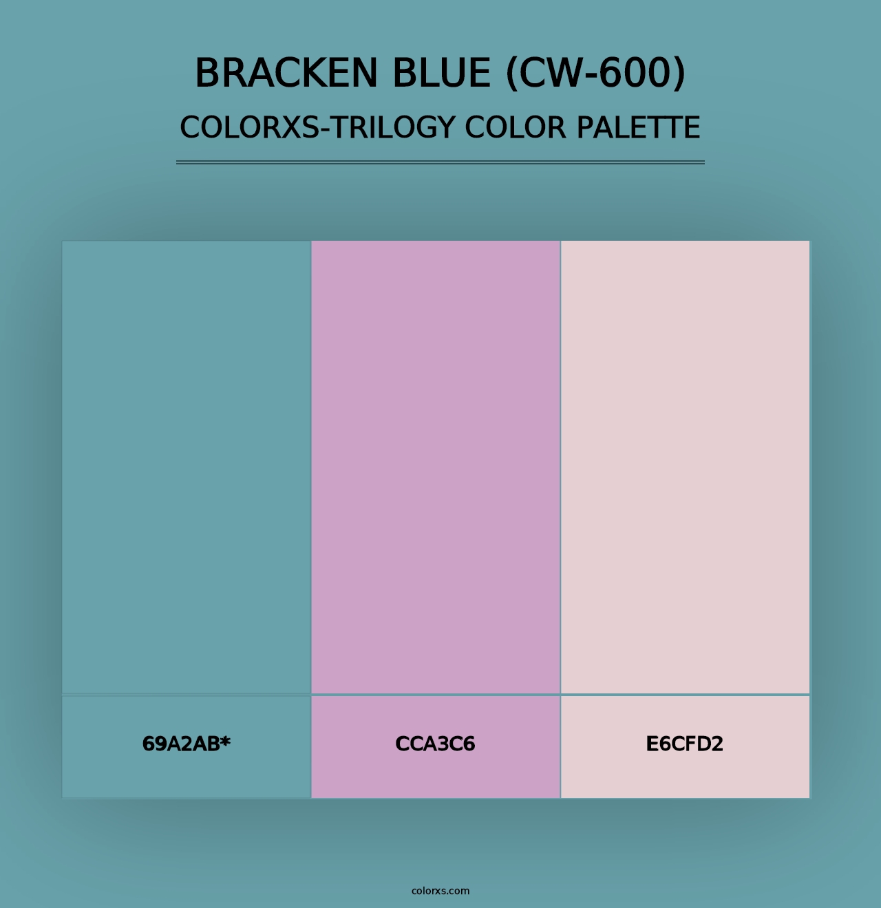 Bracken Blue (CW-600) - Colorxs Trilogy Palette