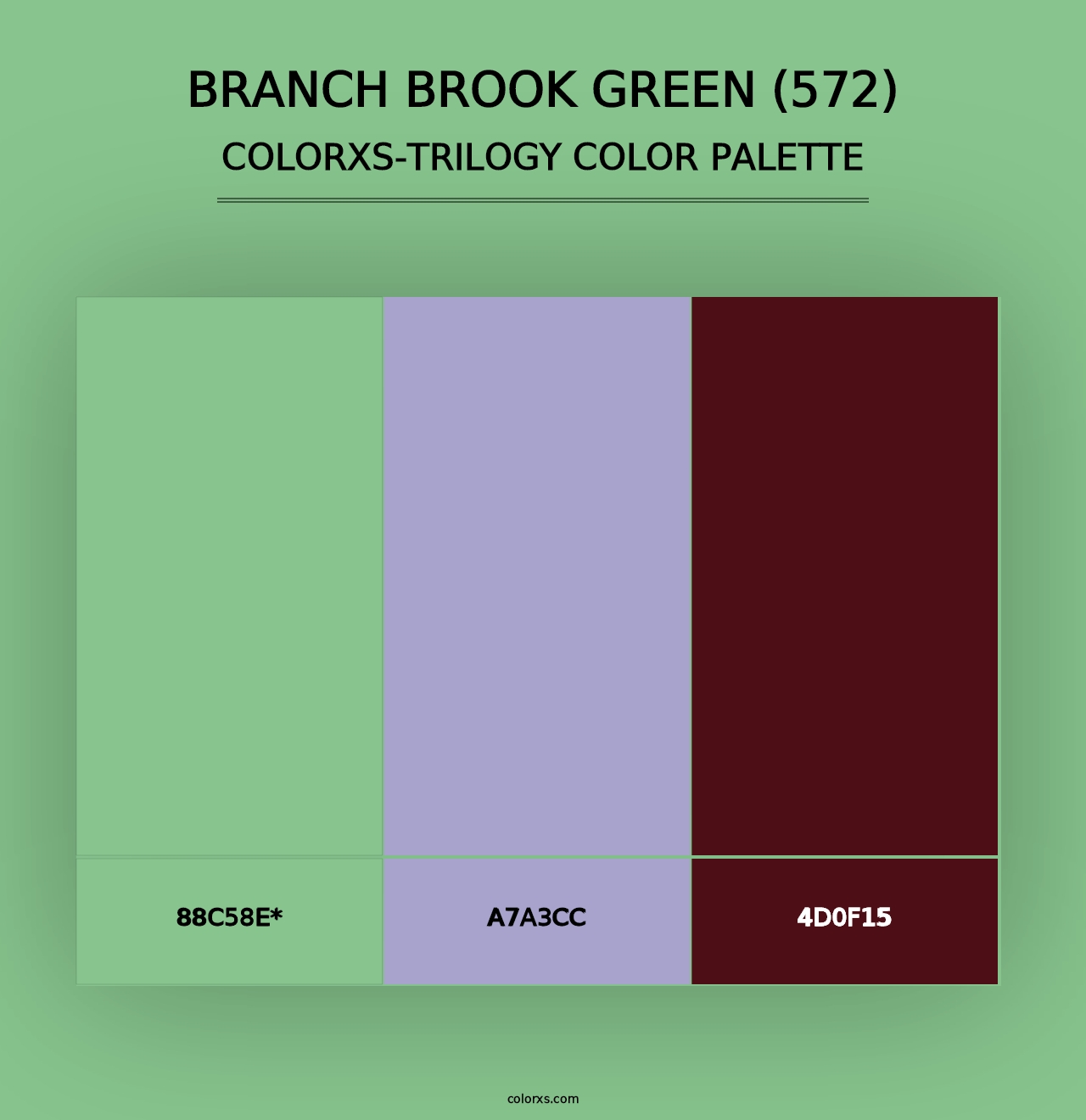 Branch Brook Green (572) - Colorxs Trilogy Palette