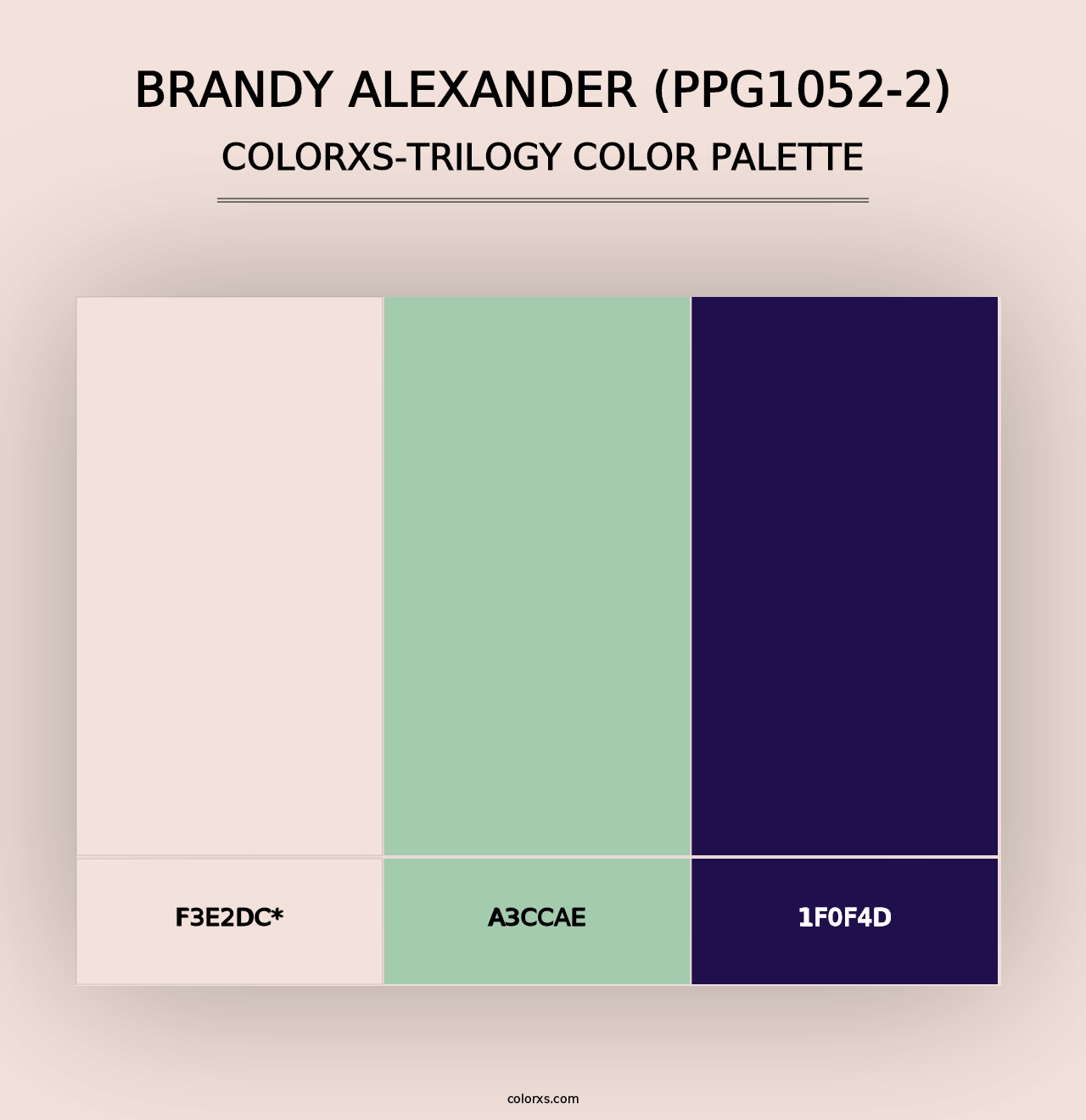 Brandy Alexander (PPG1052-2) - Colorxs Trilogy Palette