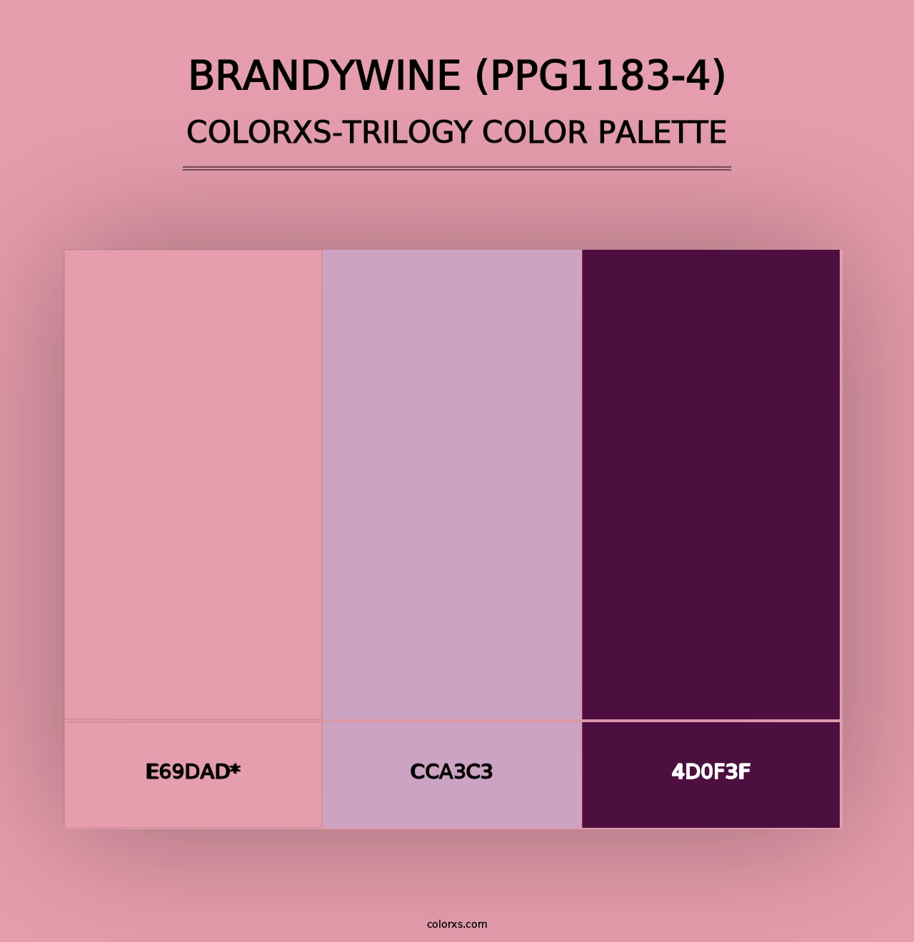 Brandywine (PPG1183-4) - Colorxs Trilogy Palette