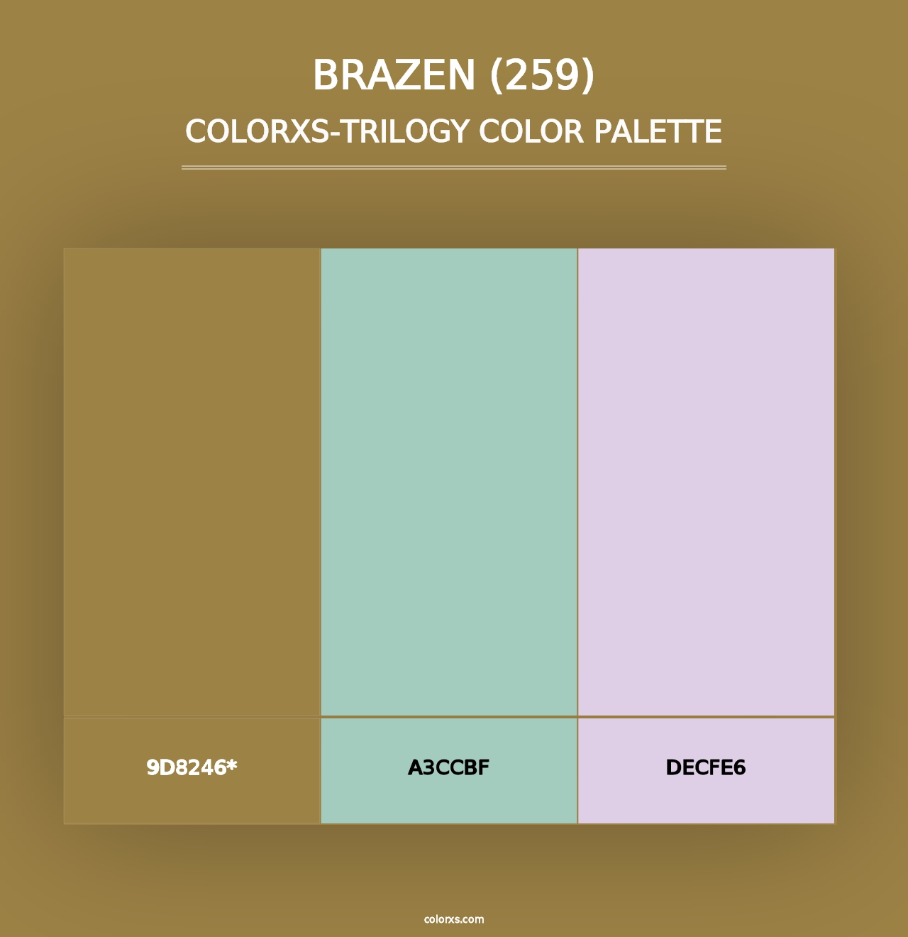 Brazen (259) - Colorxs Trilogy Palette