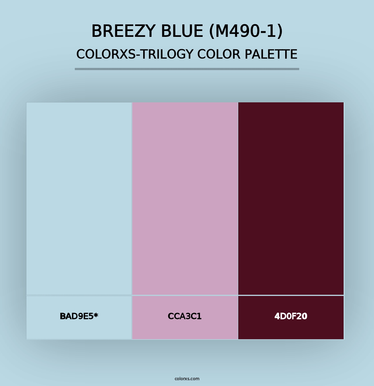 Breezy Blue (M490-1) - Colorxs Trilogy Palette