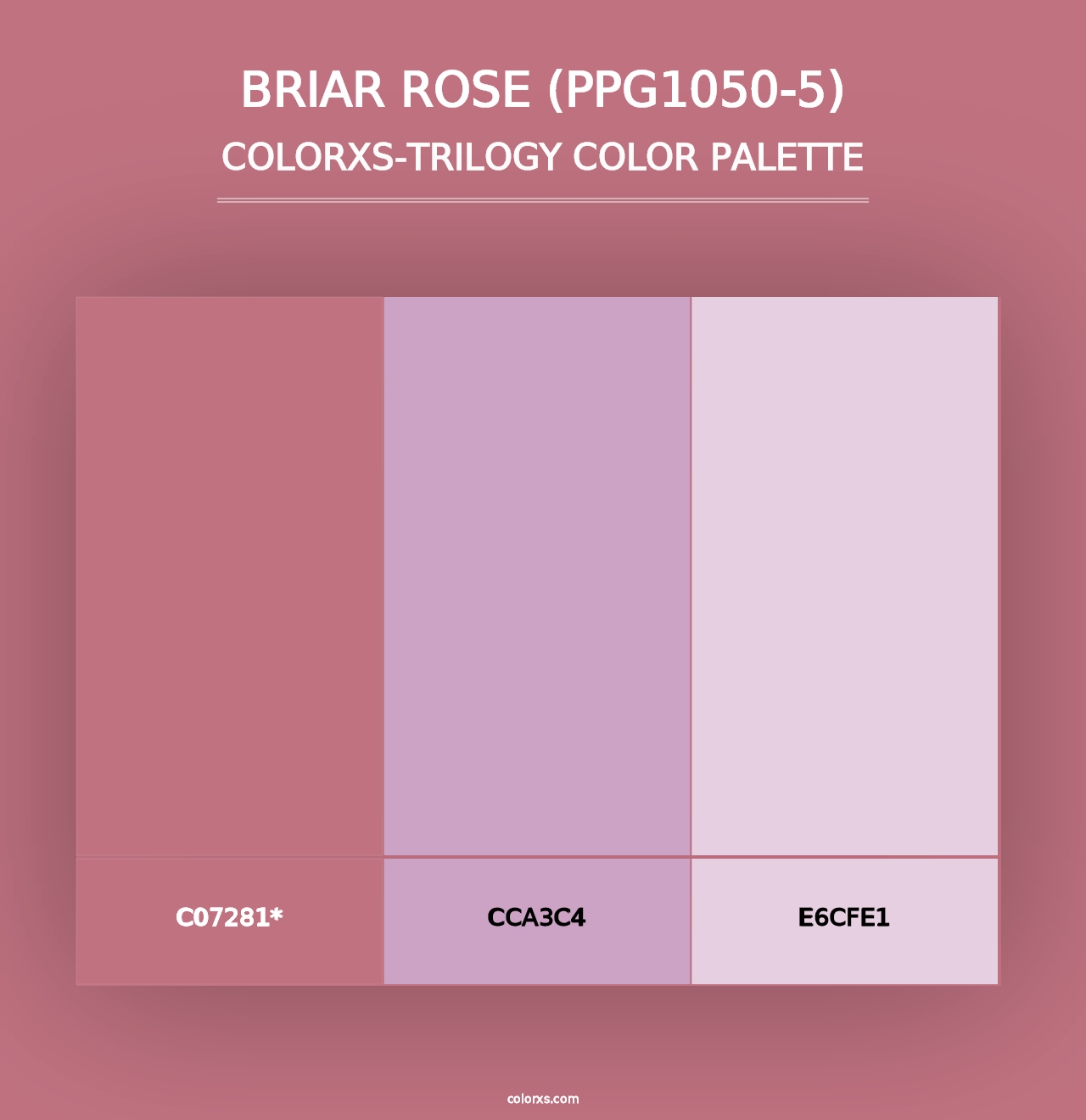 Briar Rose (PPG1050-5) - Colorxs Trilogy Palette