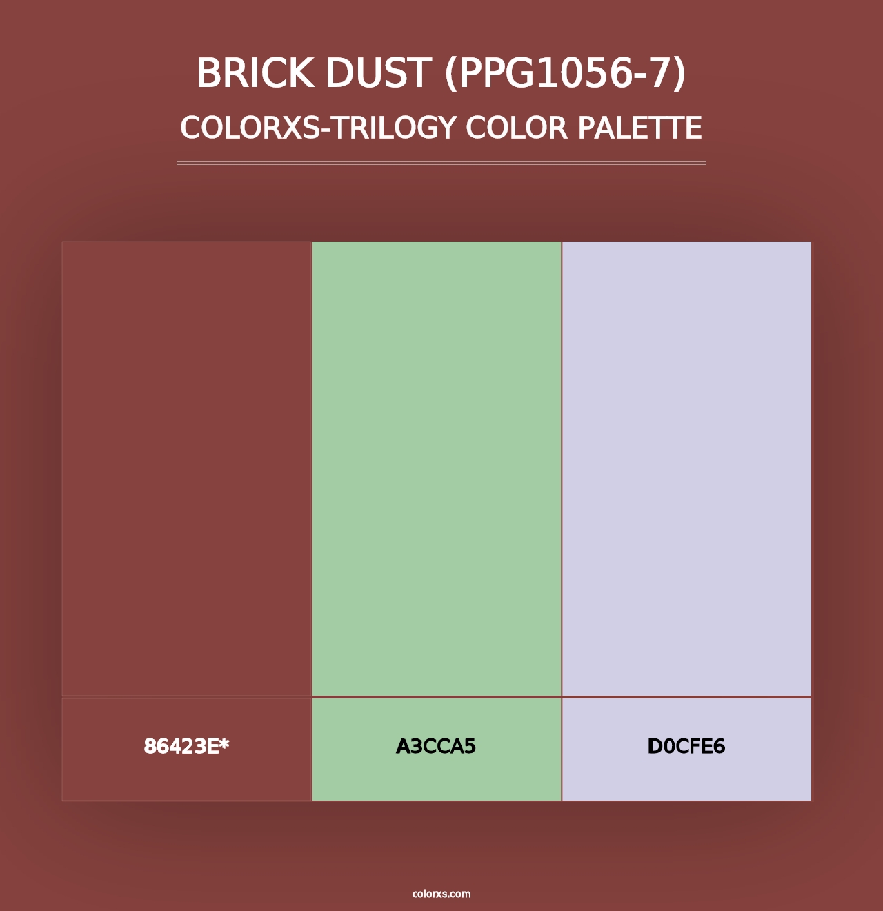 Brick Dust (PPG1056-7) - Colorxs Trilogy Palette