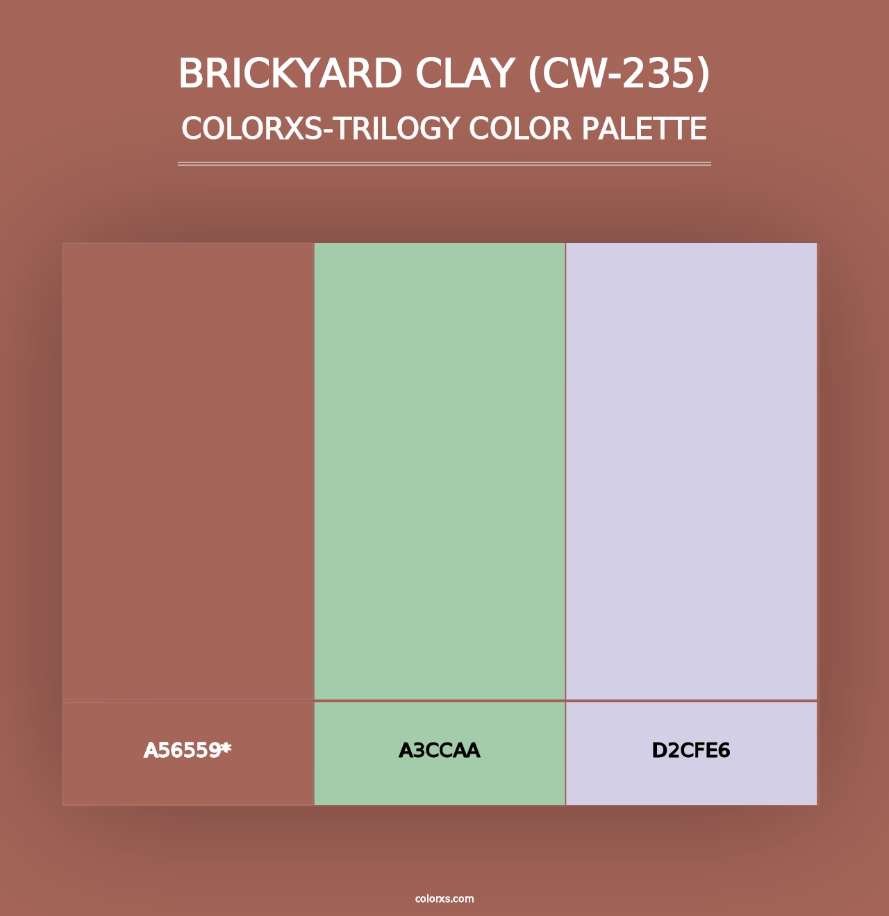 Brickyard Clay (CW-235) - Colorxs Trilogy Palette