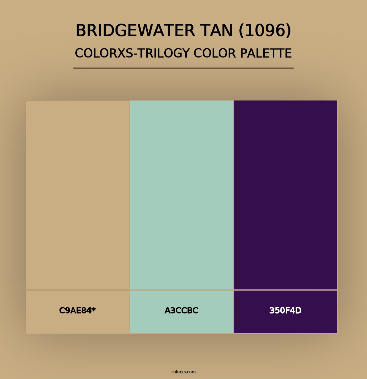 Bridgewater Tan (1096) - Colorxs Trilogy Palette