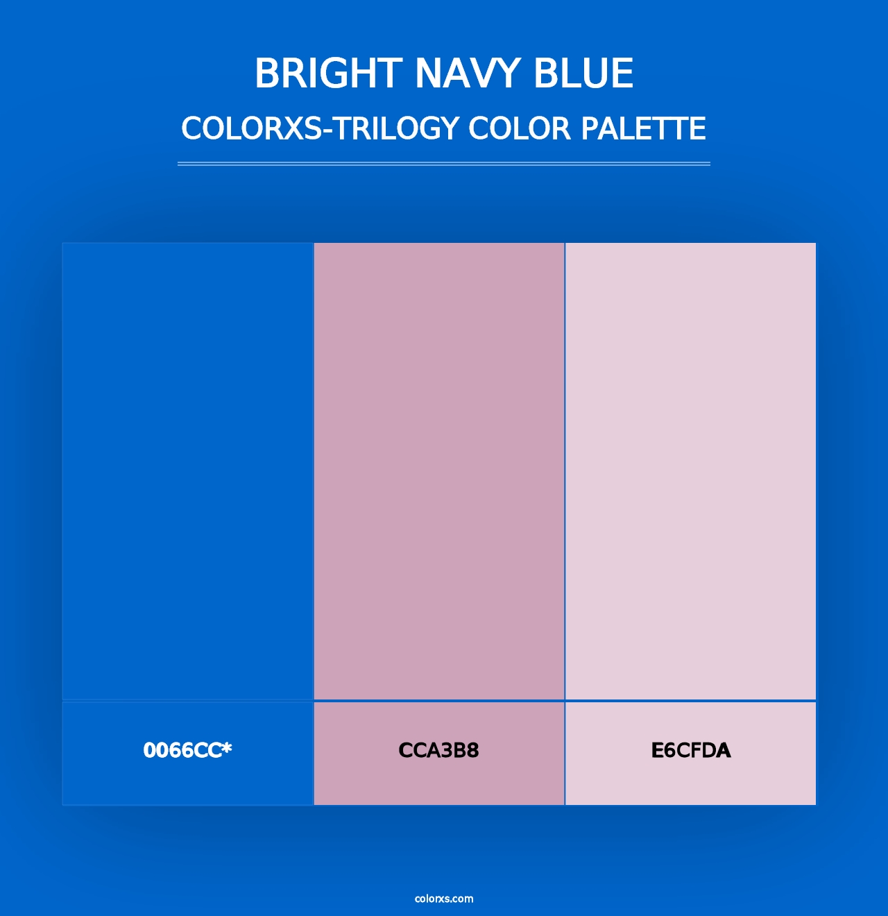 Bright Navy Blue - Colorxs Trilogy Palette