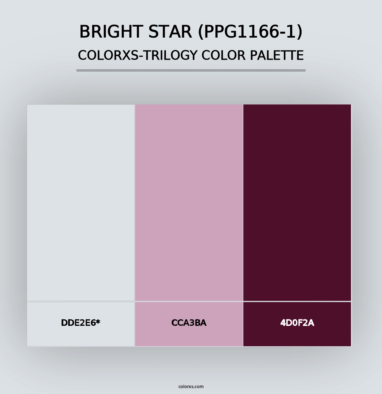 Bright Star (PPG1166-1) - Colorxs Trilogy Palette