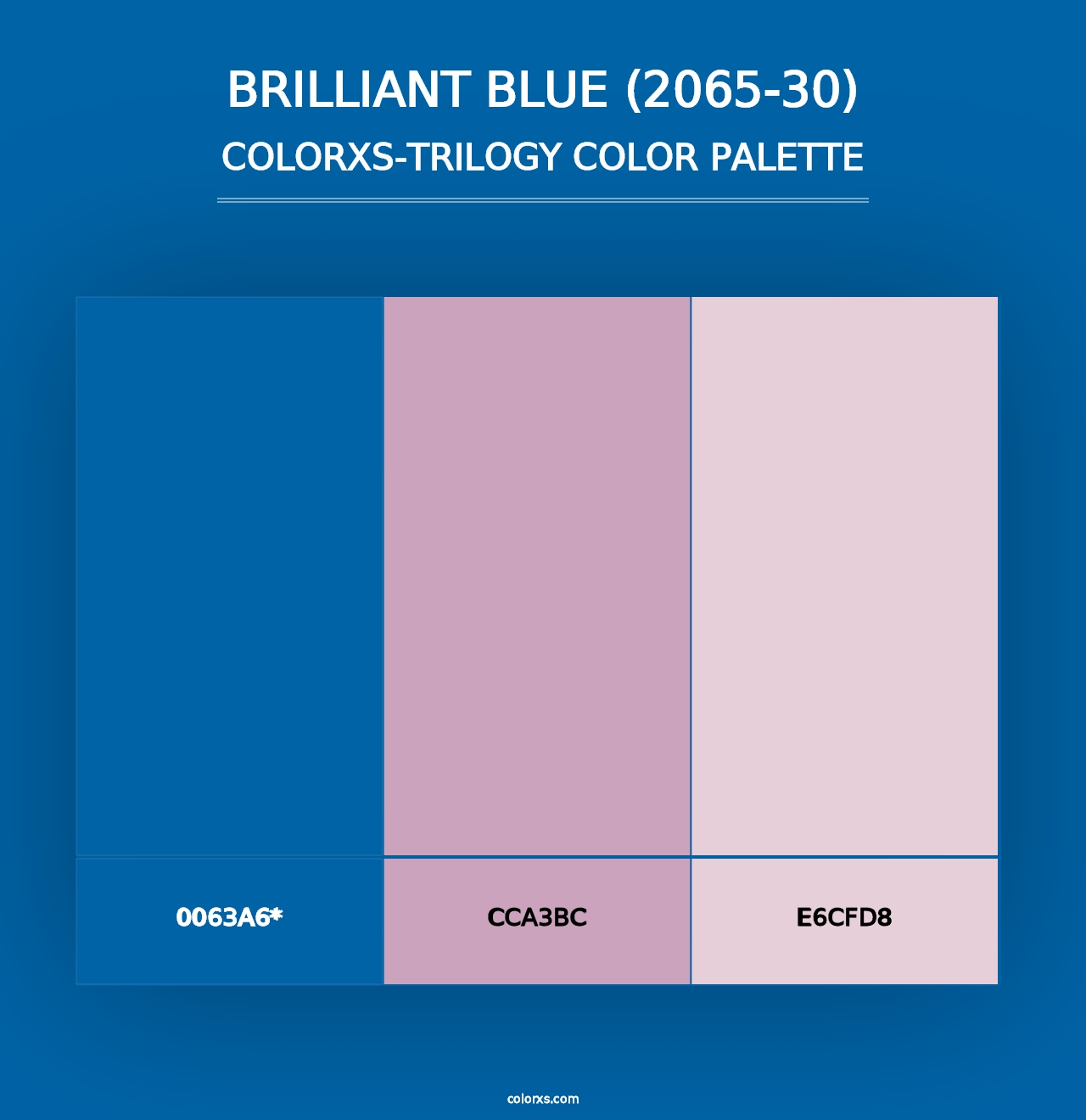 Brilliant Blue (2065-30) - Colorxs Trilogy Palette