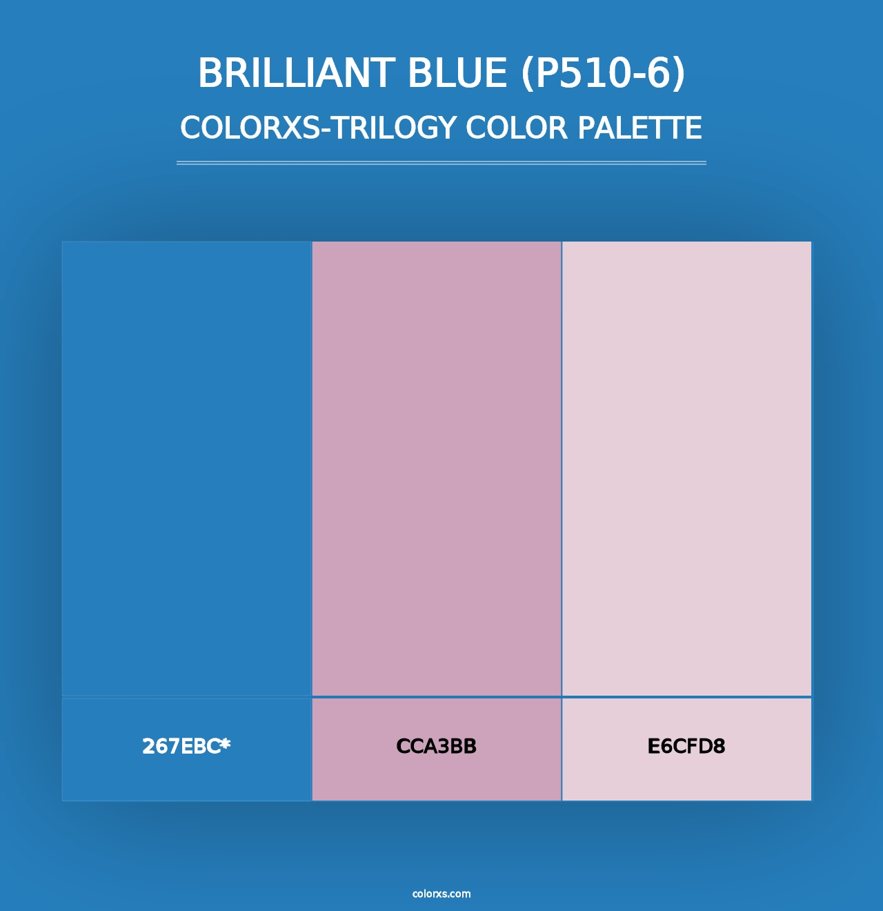 Brilliant Blue (P510-6) - Colorxs Trilogy Palette