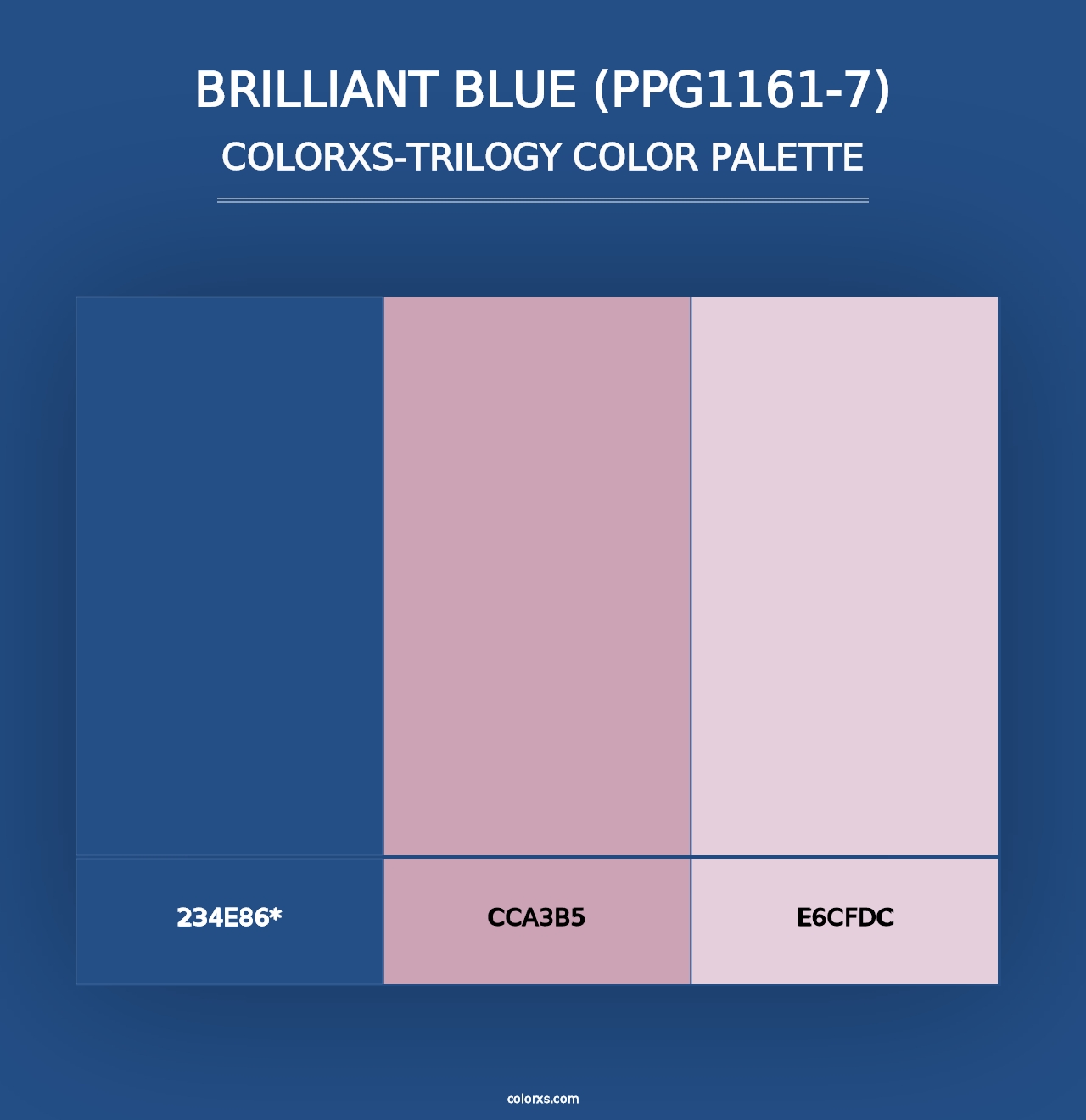 Brilliant Blue (PPG1161-7) - Colorxs Trilogy Palette