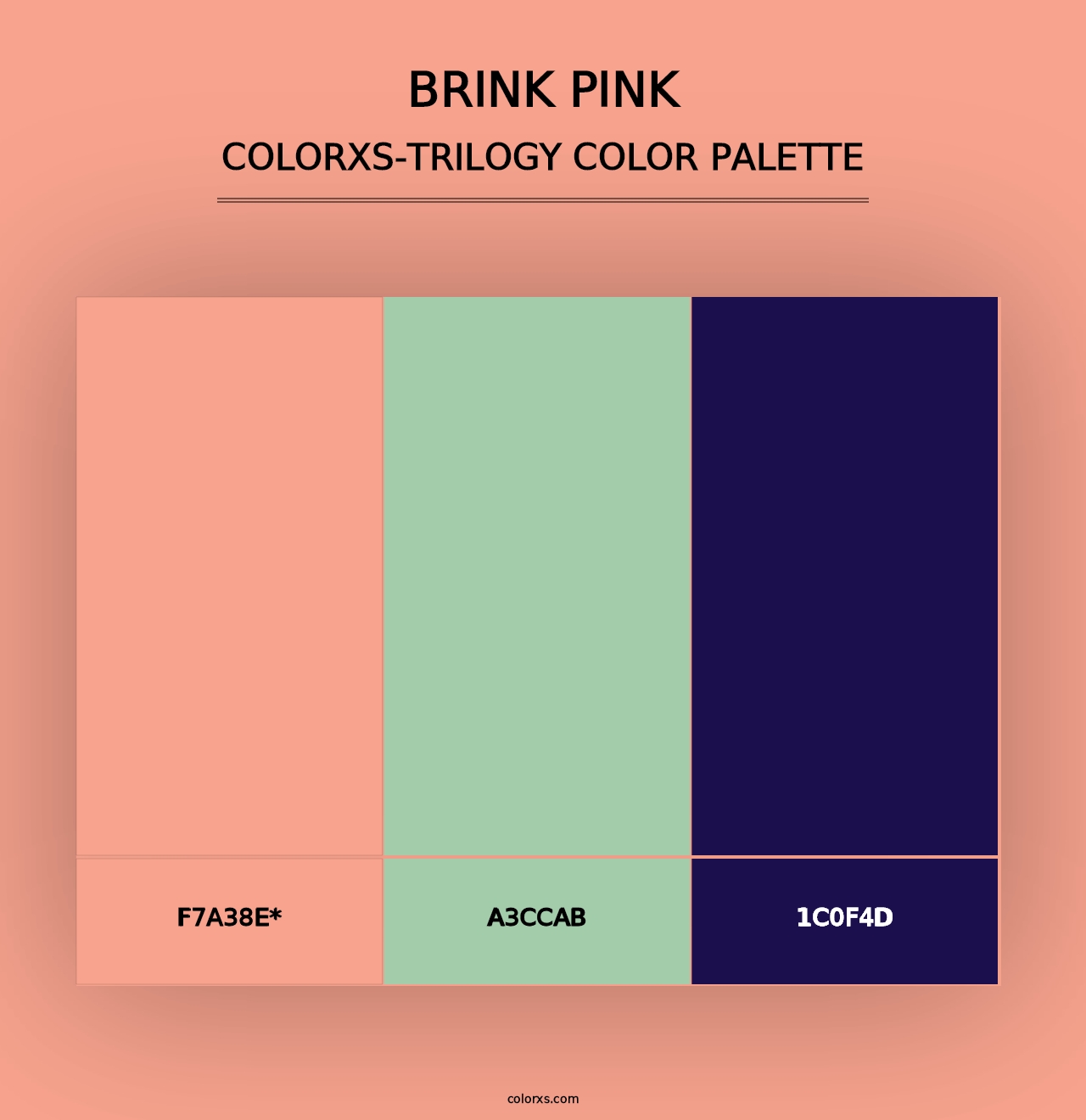 Brink Pink - Colorxs Trilogy Palette