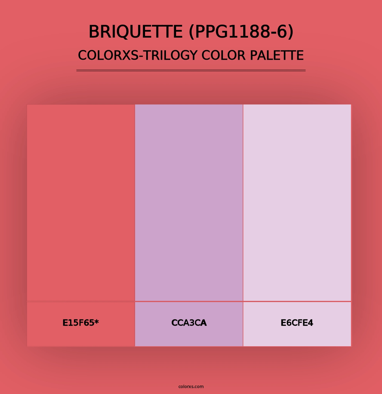 Briquette (PPG1188-6) - Colorxs Trilogy Palette