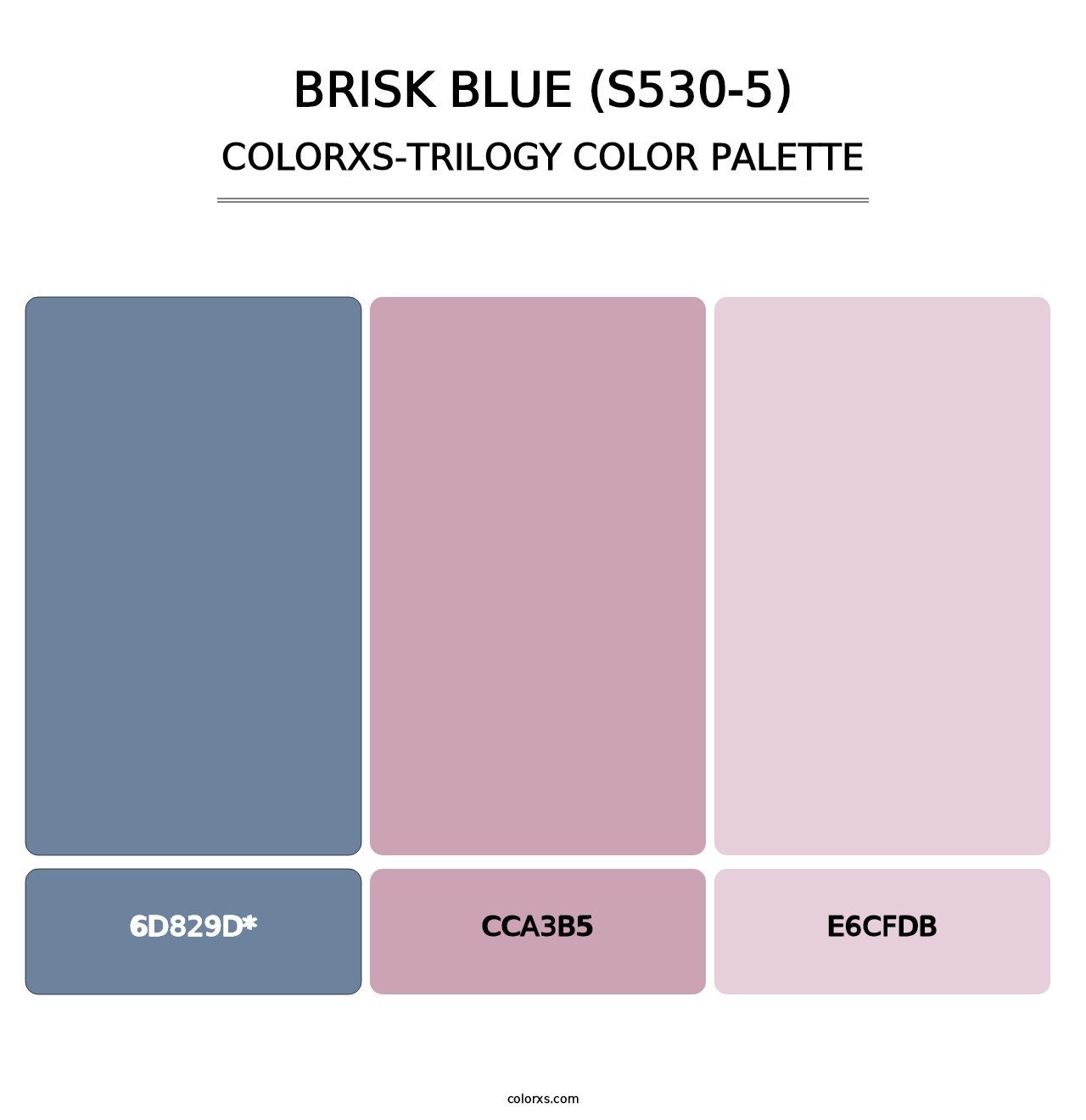 Brisk Blue (S530-5) - Colorxs Trilogy Palette