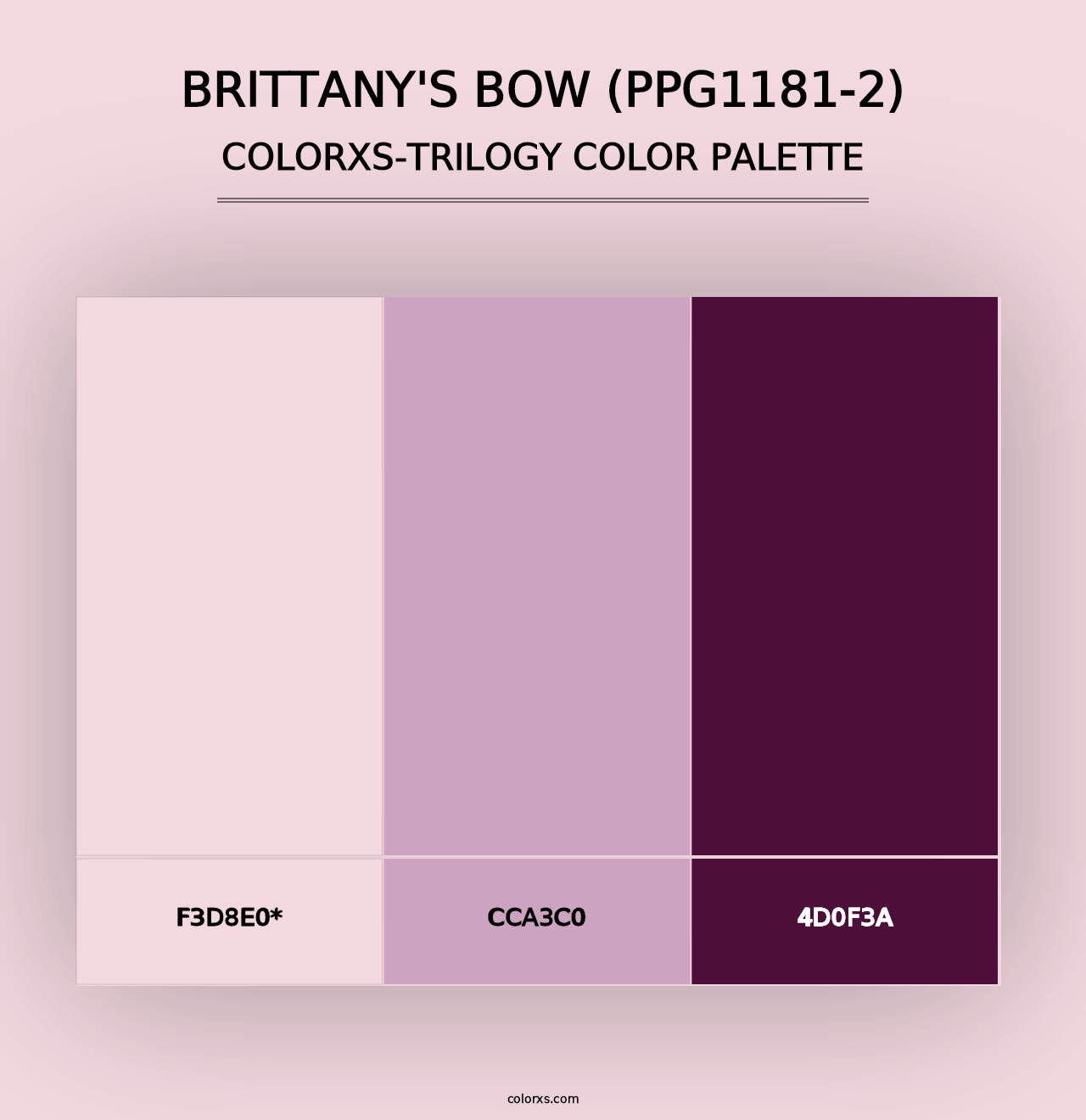 Brittany's Bow (PPG1181-2) - Colorxs Trilogy Palette