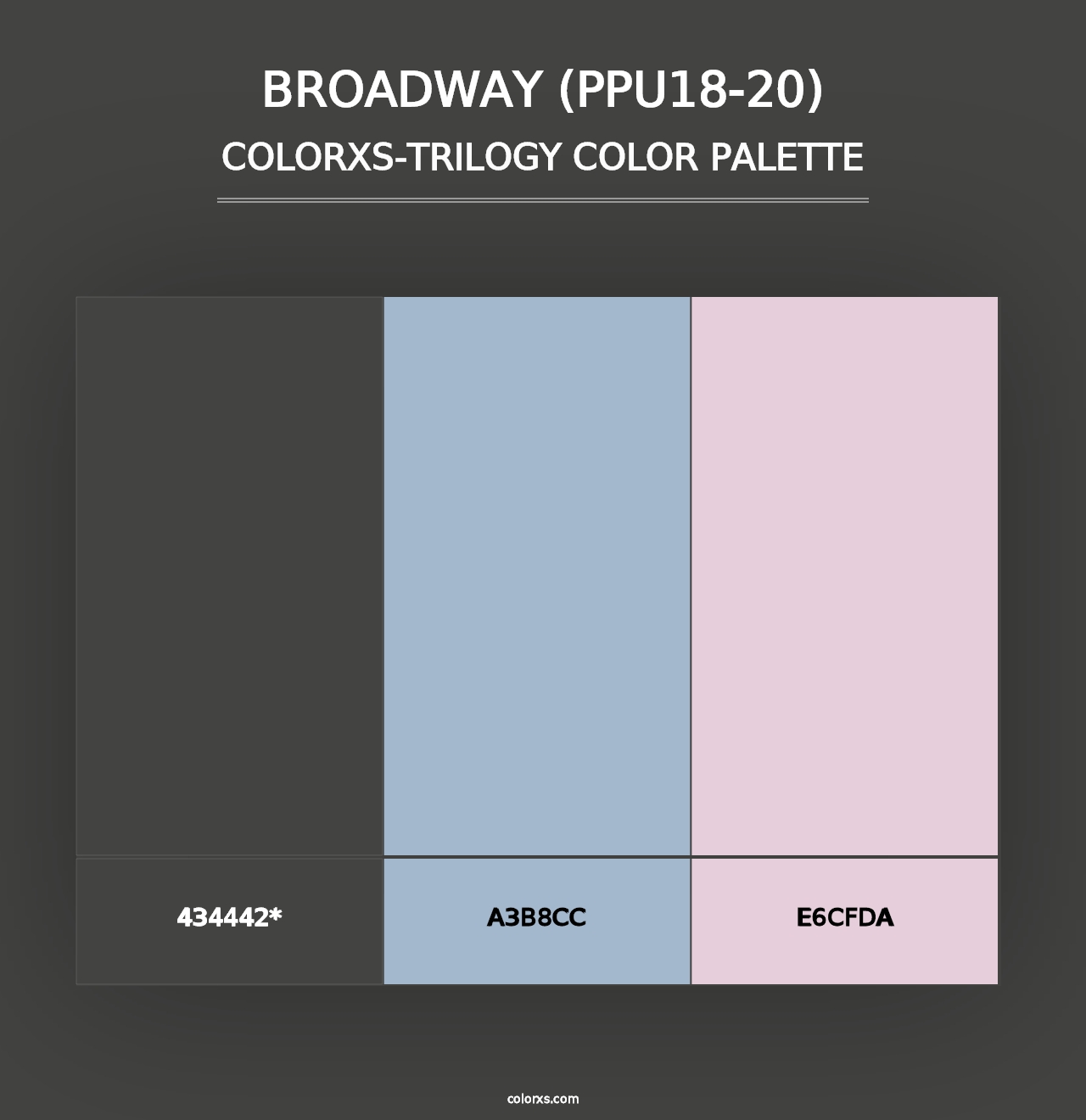 Broadway (PPU18-20) - Colorxs Trilogy Palette