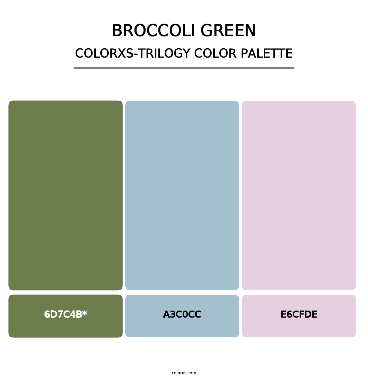 Broccoli Green - Colorxs Trilogy Palette