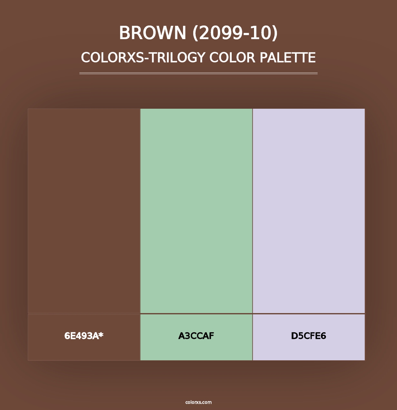 Brown (2099-10) - Colorxs Trilogy Palette