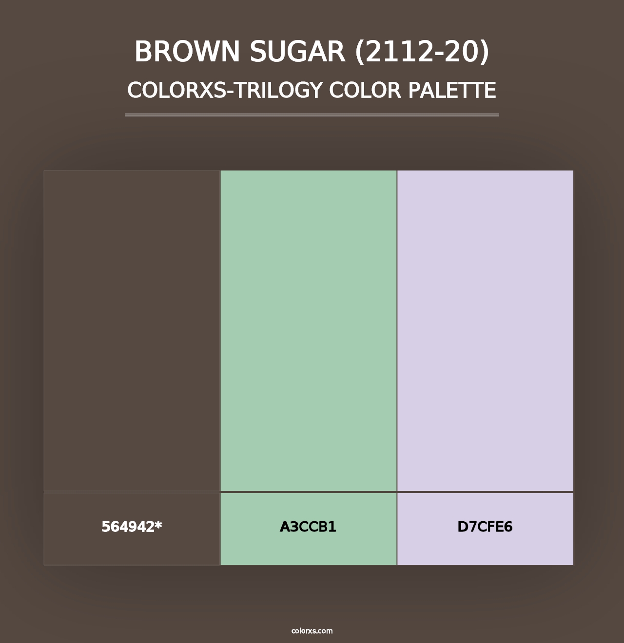 Brown Sugar (2112-20) - Colorxs Trilogy Palette