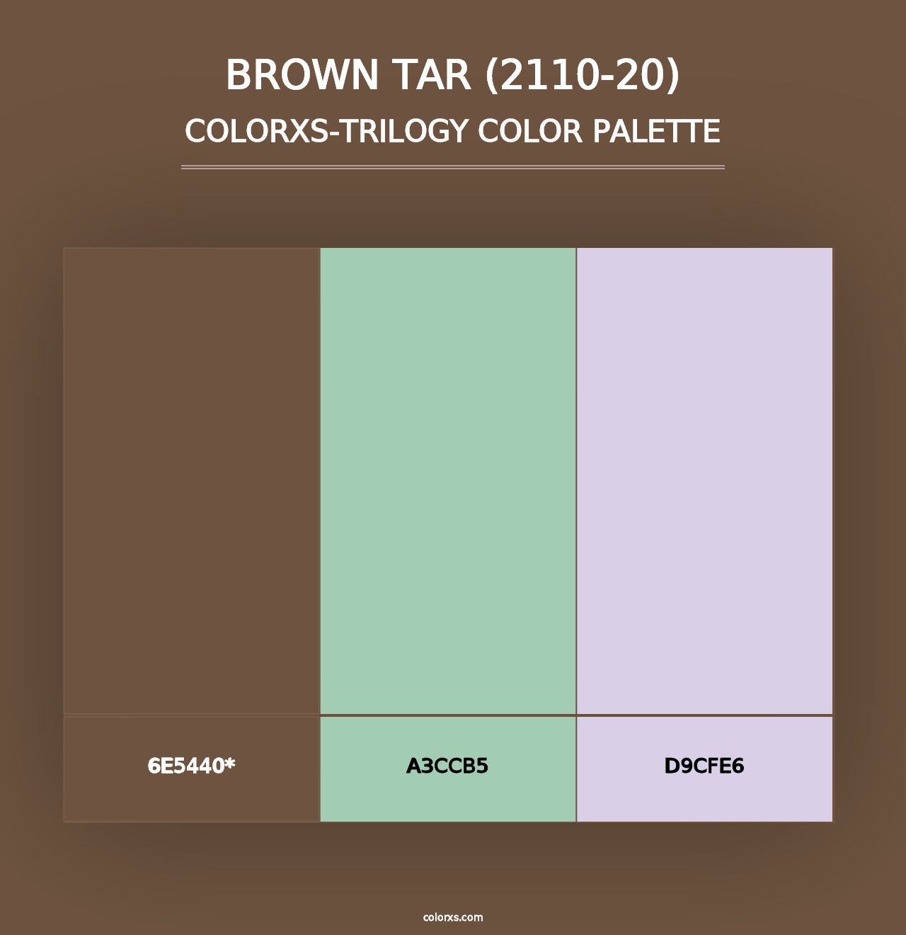 Brown Tar (2110-20) - Colorxs Trilogy Palette