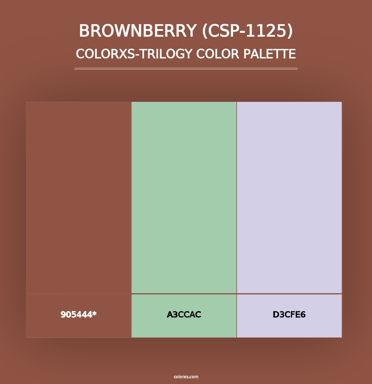 Brownberry (CSP-1125) - Colorxs Trilogy Palette