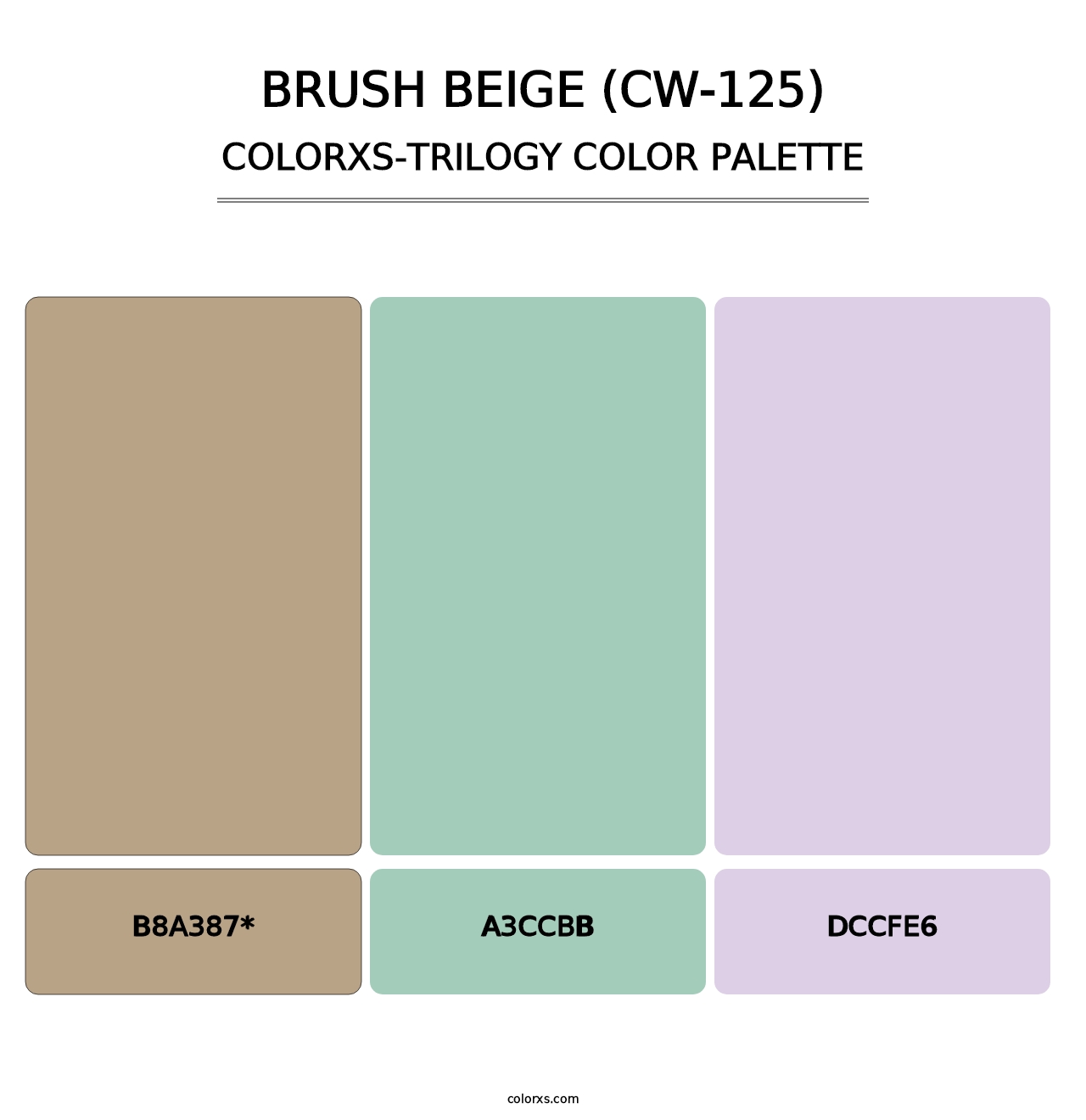 Brush Beige (CW-125) - Colorxs Trilogy Palette