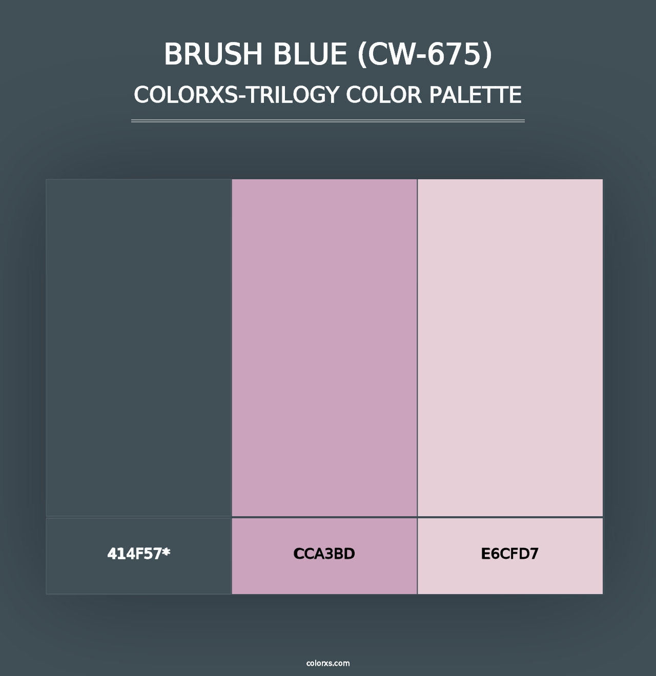 Brush Blue (CW-675) - Colorxs Trilogy Palette