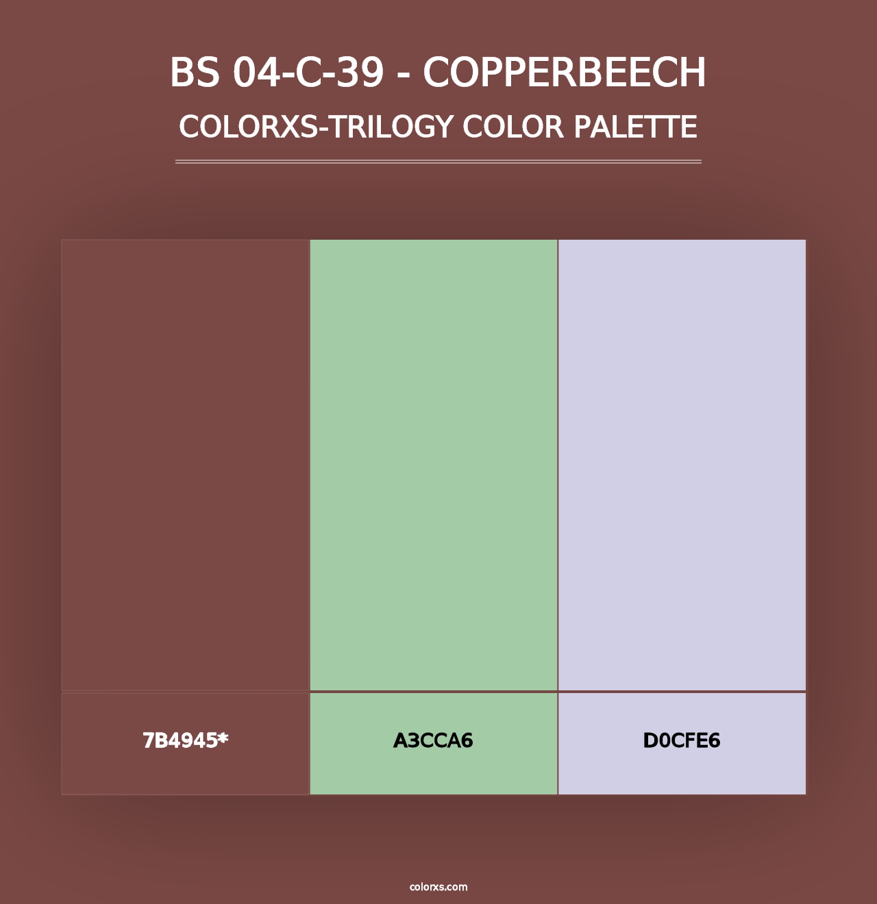 BS 04-C-39 - Copperbeech - Colorxs Trilogy Palette