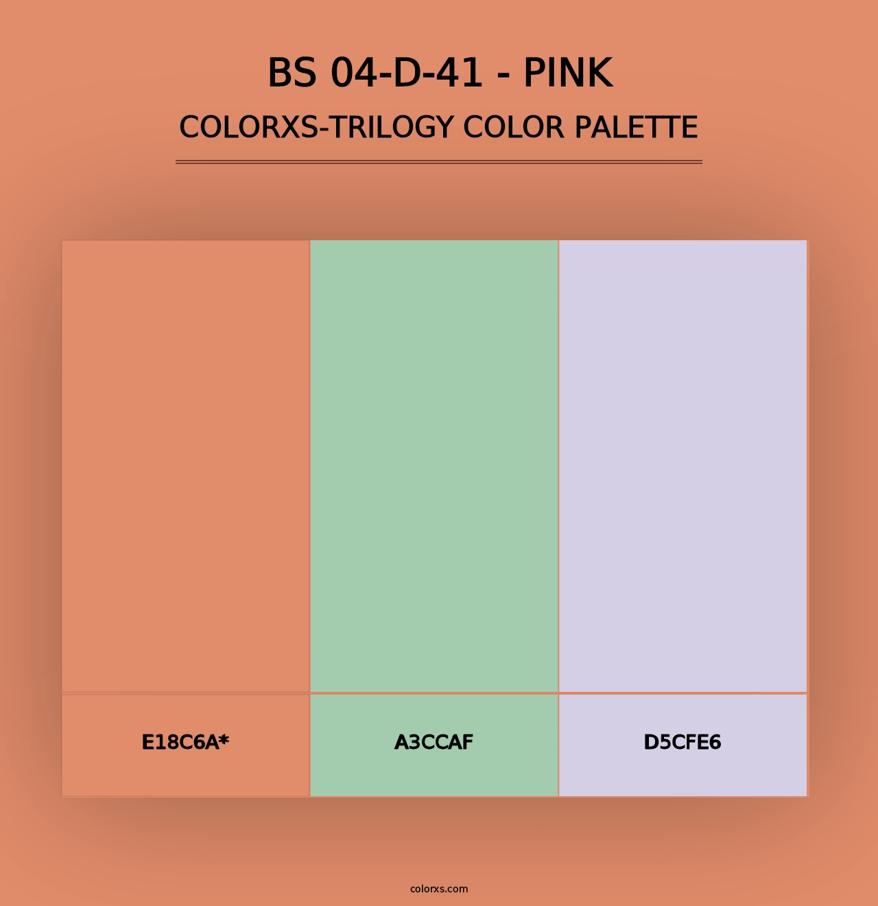 BS 04-D-41 - Pink - Colorxs Trilogy Palette