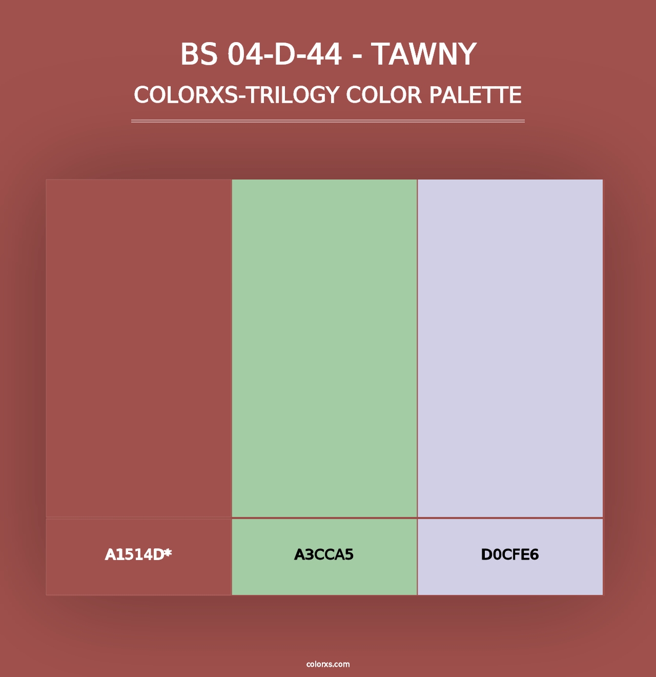 BS 04-D-44 - Tawny - Colorxs Trilogy Palette