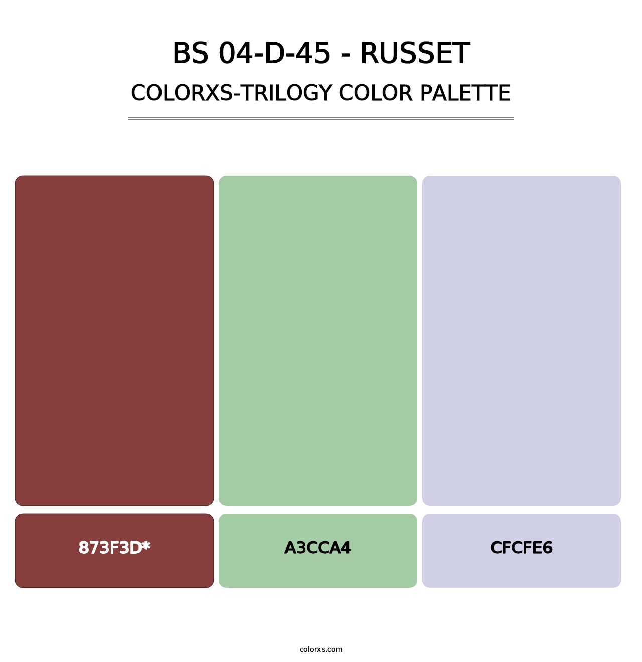 BS 04-D-45 - Russet - Colorxs Trilogy Palette