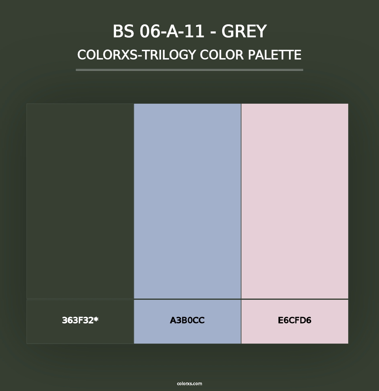 BS 06-A-11 - Grey - Colorxs Trilogy Palette