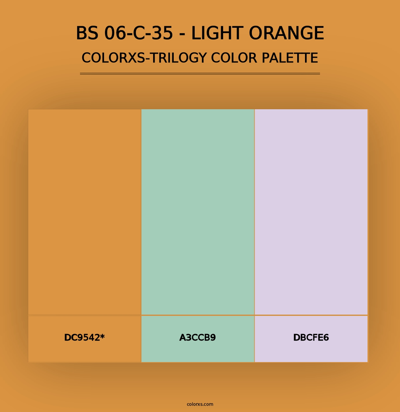 BS 06-C-35 - Light Orange - Colorxs Trilogy Palette