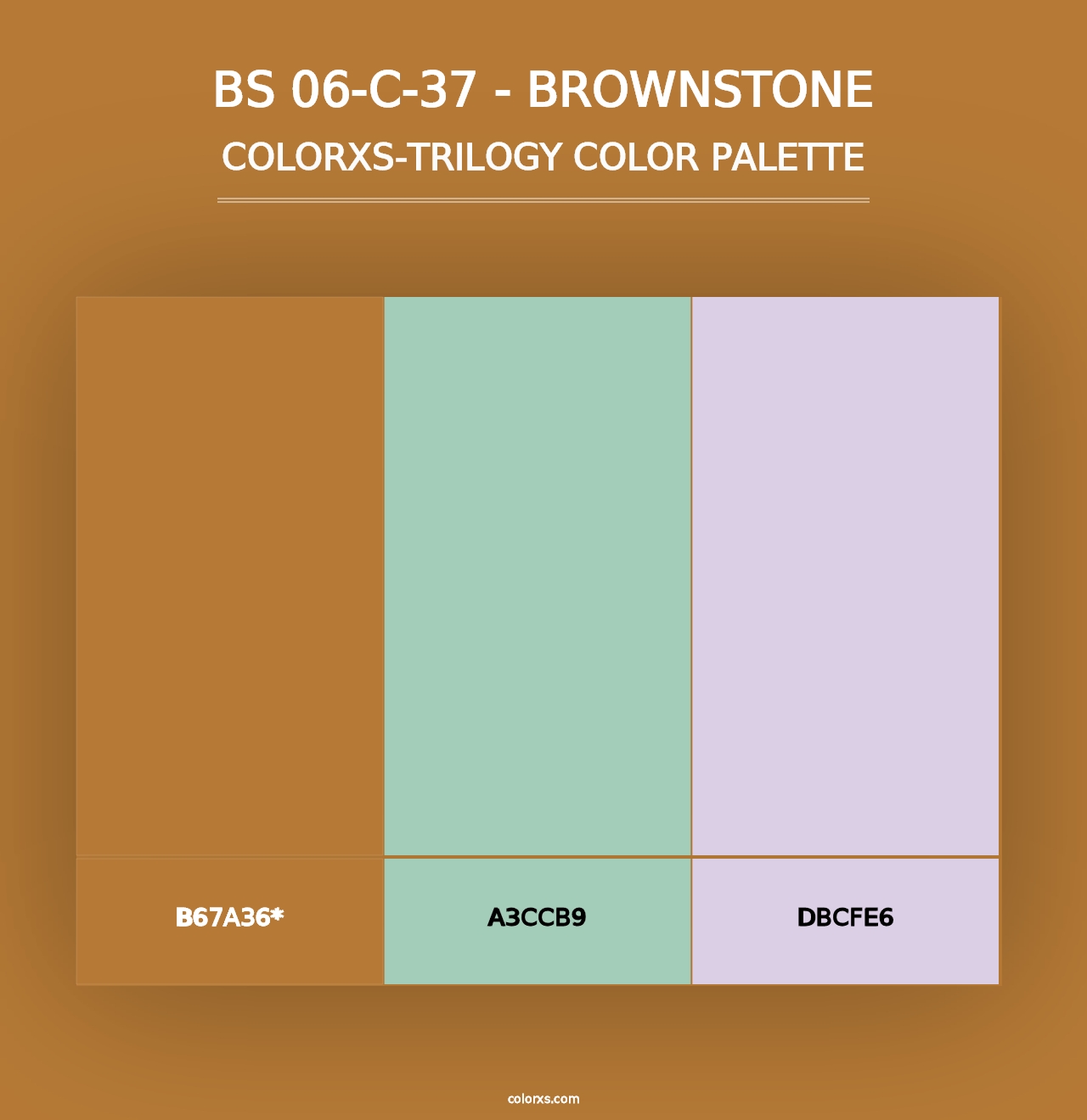 BS 06-C-37 - Brownstone - Colorxs Trilogy Palette