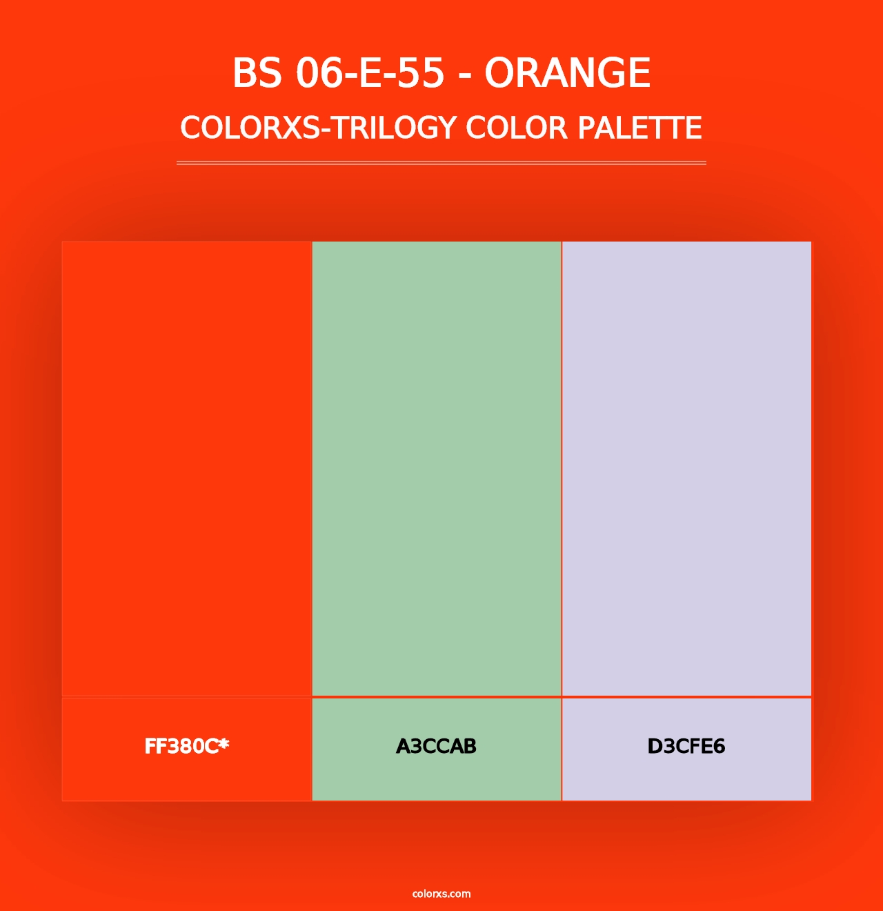 BS 06-E-55 - Orange - Colorxs Trilogy Palette