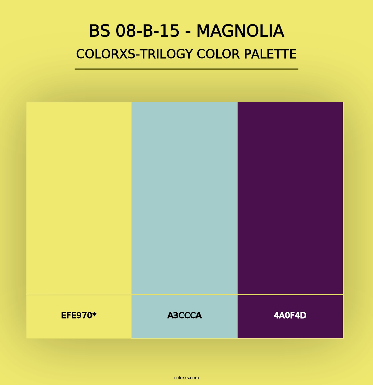 BS 08-B-15 - Magnolia - Colorxs Trilogy Palette