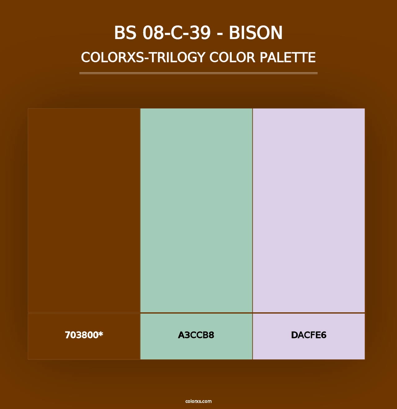 BS 08-C-39 - Bison - Colorxs Trilogy Palette