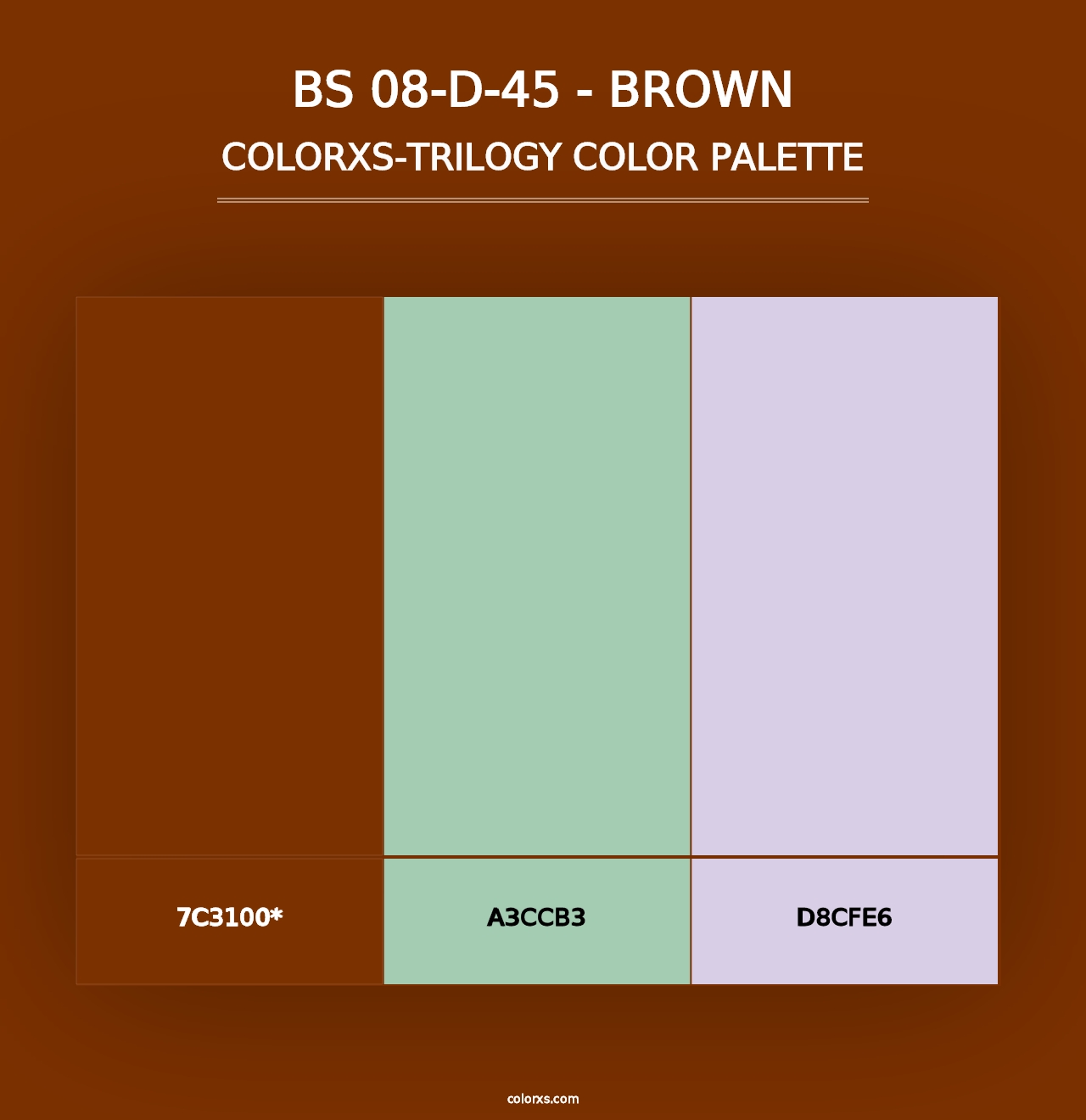 BS 08-D-45 - Brown - Colorxs Trilogy Palette