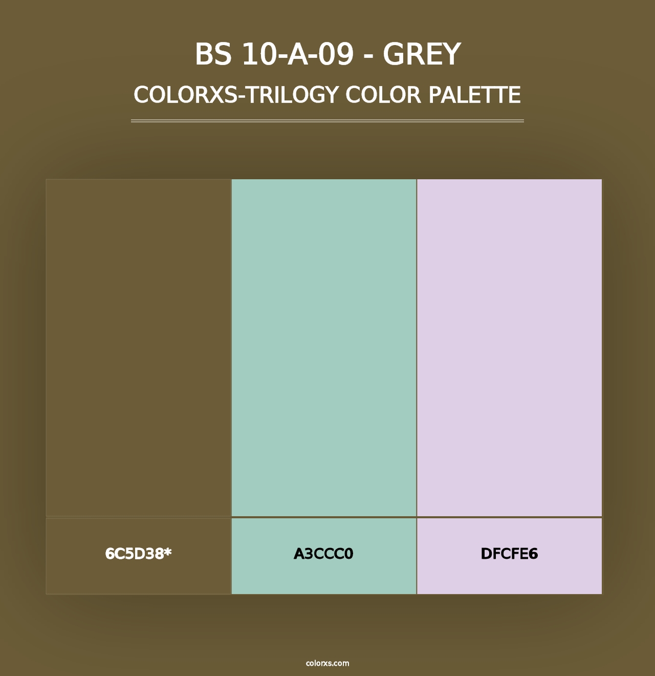 BS 10-A-09 - Grey - Colorxs Trilogy Palette