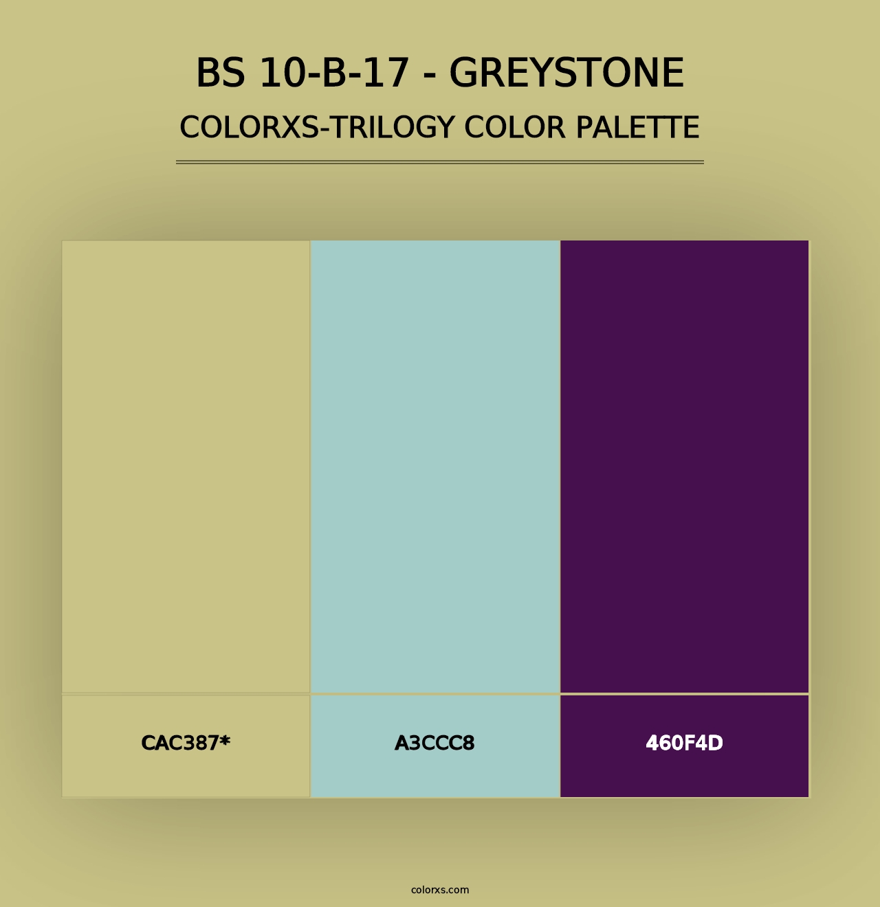 BS 10-B-17 - Greystone - Colorxs Trilogy Palette